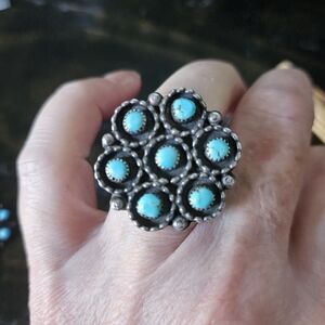 Vintage Zuni Turquoise Ring